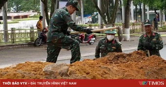 Quảng Ngãi khai quật, tìm kiếm hài cốt liệt sĩ trên đường Trường Chinh