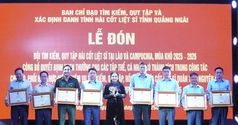 Quảng Ngãi: Quy tập 16 hài cốt liệt sĩ