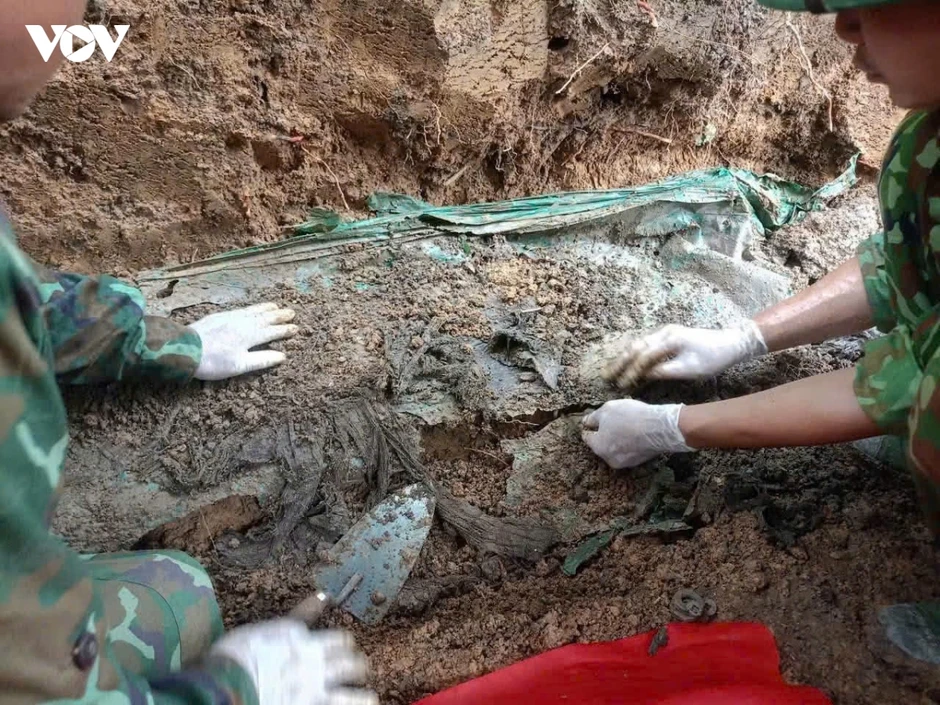 Quảng Ngãi quy tập 3 hài cốt liệt sĩ cùng nhiều di vật