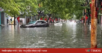 Quảng Ninh: Mưa lớn kéo dài gây ngập úng, nhiều ô tô mắc kẹt