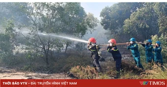 Quảng Trị: Cháy rừng tại giáp ranh hai xã Quảng Ninh và Ninh Châu