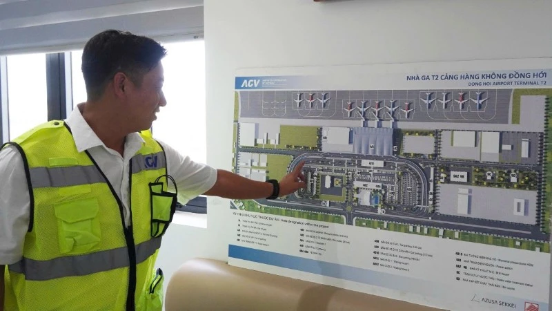 Quảng Trị: Đẩy nhanh tiến độ thi công Dự án Nhà ga T2-Cảng hàng không Đồng Hới Quảng Trị: Đẩy nhanh tiến độ thi công Dự án Nhà ga T2-Cảng hàng không Đồng Hới