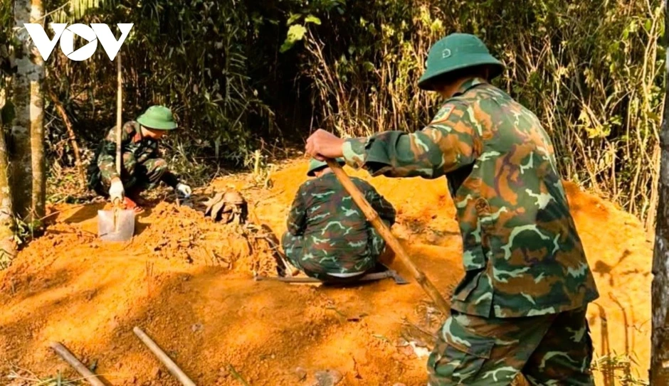 Quảng Trị quy tập 3 hài cốt liệt sĩ tại xã Đakrông Quảng Trị quy tập 3 hài cốt liệt sĩ tại xã Đakrông