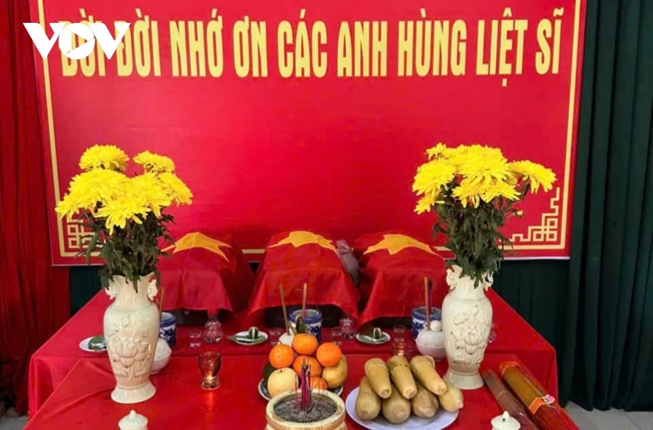 Quảng Trị quy tập 3 hài cốt liệt sĩ tại xã Đakrông Quảng Trị quy tập 3 hài cốt liệt sĩ tại xã Đakrông