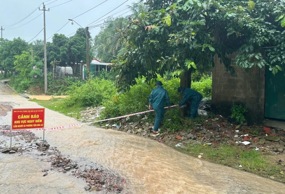 Quảng Trị ứng phó với mưa lớn cục bộ trên biên giới Quảng Trị ứng phó với mưa lớn cục bộ trên biên giới