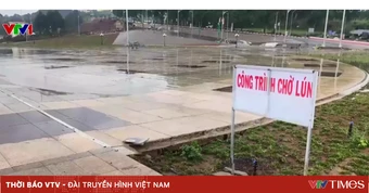Quảng trường 400 tỷ đồng ở Lâm Đồng lún, nứt nghiêm trọng