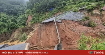 Quốc lộ 12 qua Lai Châu bị sạt lở nghiêm trọng sau mưa lớn