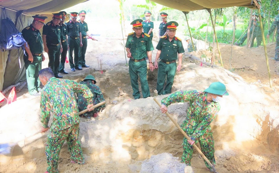 Quy tập 3 hài cốt liệt sĩ tại khu vực Câu Nhi, tỉnh Quảng Trị Quy tập 3 hài cốt liệt sĩ tại khu vực Câu Nhi, tỉnh Quảng Trị