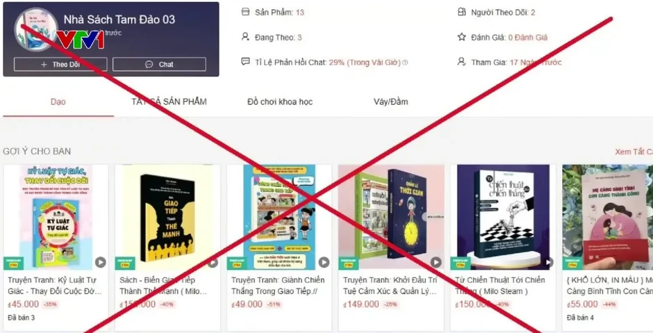 Sách giả đội lốt sách giảm giá để đánh lừa người tiêu dùng Sách giả đội lốt sách giảm giá để đánh lừa người tiêu dùng