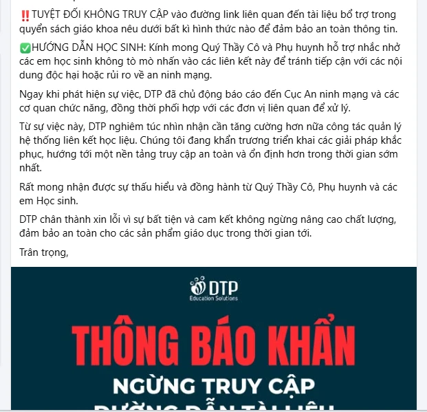 Sách Tin học lớp 3 chứa link nhạy cảm, nhà phát hành ra thông báo khẩn Sách Tin học lớp 3 chứa link nhạy cảm, nhà phát hành ra thông báo khẩn