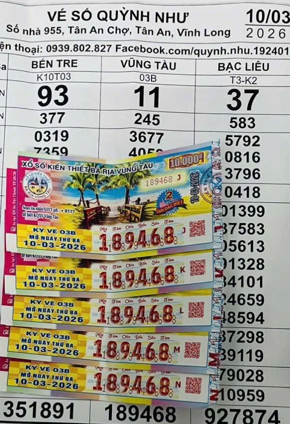 Sáng 11-3, xuất hiện nhiều người trúng giải độc đắc xổ số miền Nam Sáng 11-3, xuất hiện nhiều người trúng giải độc đắc xổ số miền Nam