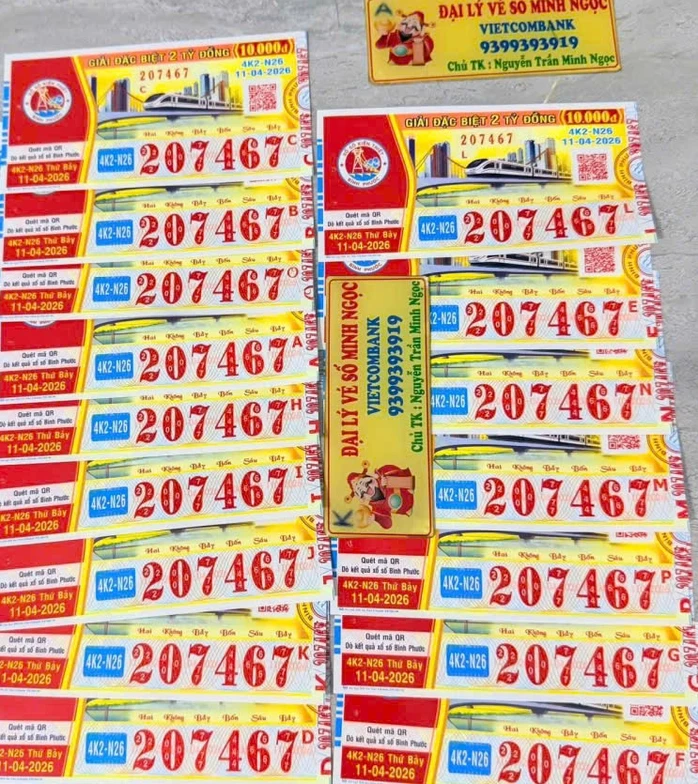 Sáng 12-4, lộ diện nơi trúng giải độc đắc vé số TPHCM và Bình Phước Sáng 12-4, lộ diện nơi trúng giải độc đắc vé số TPHCM và Bình Phước