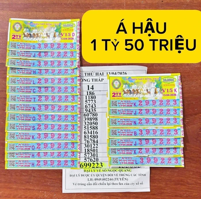 Sáng 14-4, lộ diện nhiều người ở TPHCM và nhiều nơi trúng thưởng xổ số miền Nam