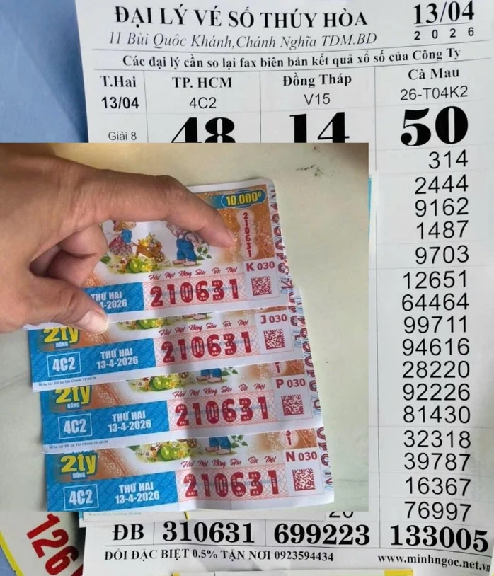 Sáng 14-4, lộ diện nhiều người ở TPHCM và nhiều nơi trúng thưởng xổ số miền Nam