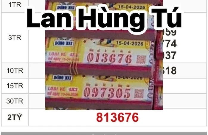 Sáng 16-4, tiếp tục xuất hiện 160 vé xổ số miền Nam trúng độc đắc và an ủi Sáng 16-4, tiếp tục xuất hiện 160 vé xổ số miền Nam trúng độc đắc và an ủi