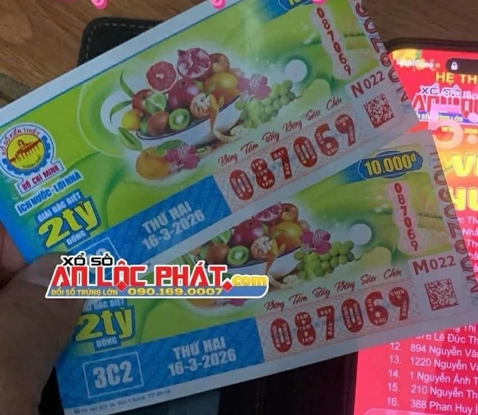Sáng 17-3, lộ diện nơi trúng 2 giải độc đắc của xổ số miền Nam
