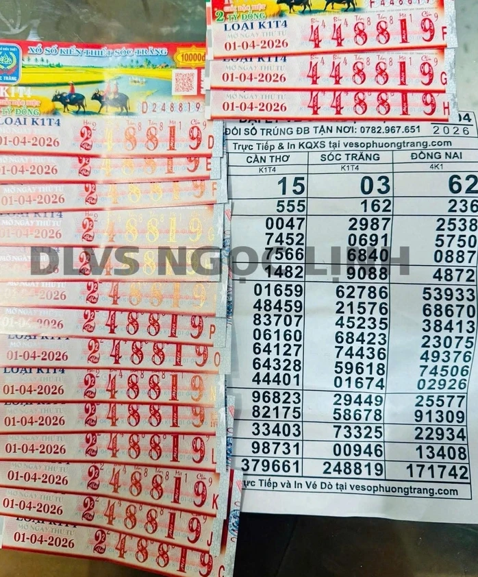 Sáng 2-4, lộ diện nơi trúng 2 giải độc đắc xổ số miền Nam