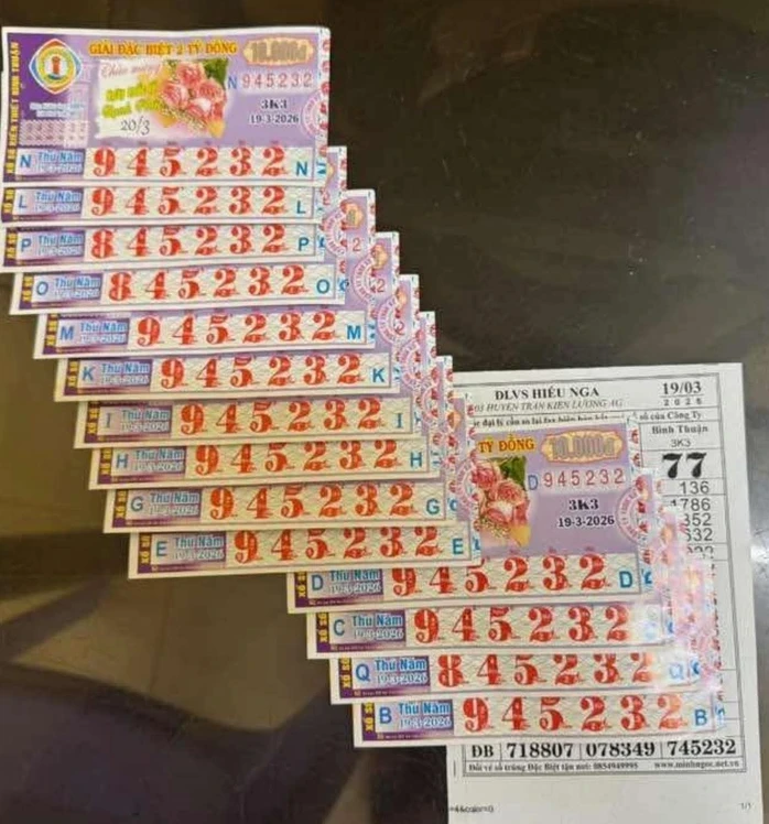 Sáng 20-3, nơi trúng vé số của 1 đài thuộc xổ số miền Nam gây bất ngờ Sáng 20-3, nơi trúng vé số của 1 đài thuộc xổ số miền Nam gây bất ngờ