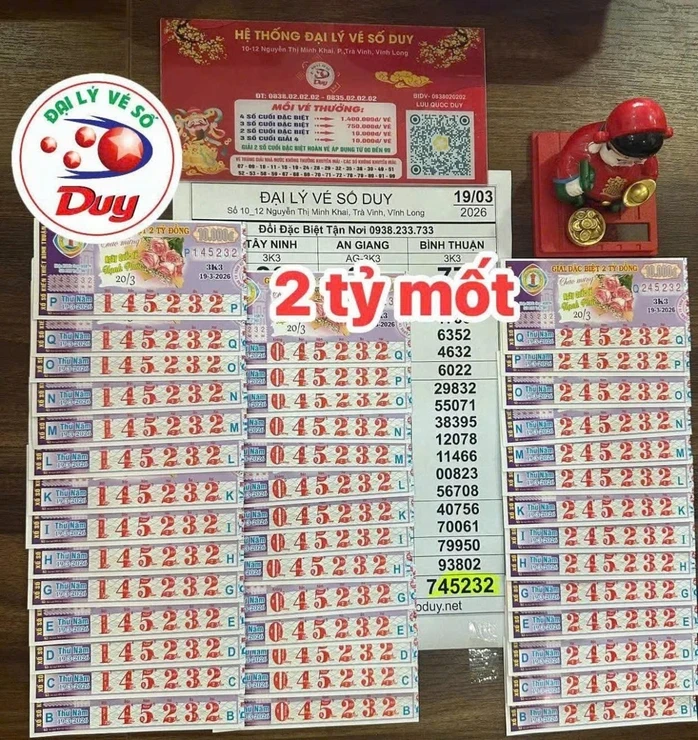 Sáng 20-3, nơi trúng vé số của 1 đài thuộc xổ số miền Nam gây bất ngờ Sáng 20-3, nơi trúng vé số của 1 đài thuộc xổ số miền Nam gây bất ngờ