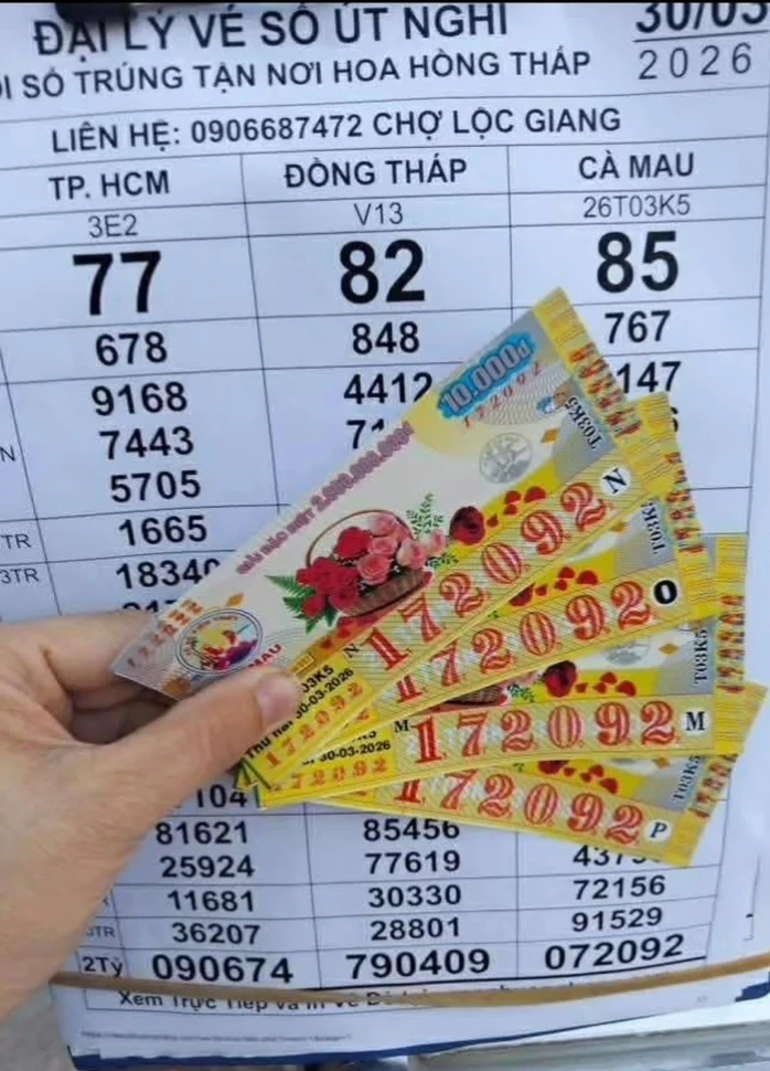 Sáng 31-3, lộ diện nhiều người trúng thưởng xổ số miền Nam Sáng 31-3, lộ diện nhiều người trúng thưởng xổ số miền Nam