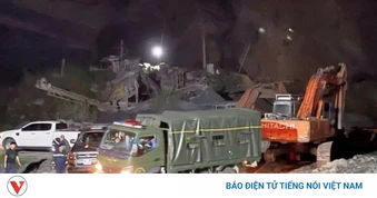 Sập mỏ đá ở Thanh Hóa, 1 người tử vong, 2 người bị vùi lấp