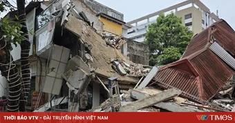 Sập nhà 2 tầng do thi công nhà liền kề