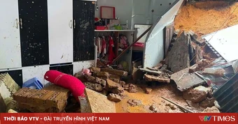 Sập tường trong đêm ở Phú Thọ, 2 cháu nhỏ bị thương khi đang ngủ