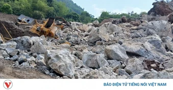Sạt lở mỏ đá ở Cẩm Giàng, Thái Nguyên