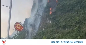 Sét đánh núi Cao San, gần 3.500 m² rừng phòng hộ ở Ninh Bình bị thiêu rụi