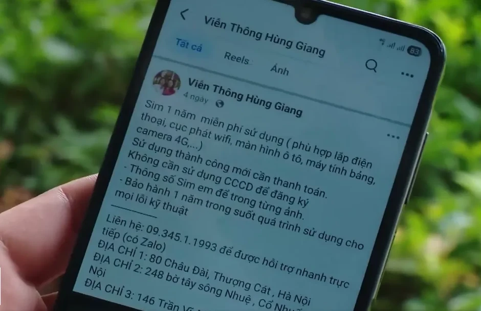 Sim kích hoạt sẵn vẫn được rao bán công khai trên mạng Sim kích hoạt sẵn vẫn được rao bán công khai trên mạng