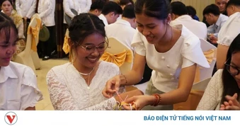 Sinh viên Lào, Campuchia đón Tết cổ truyền ấm áp tại TP.HCM