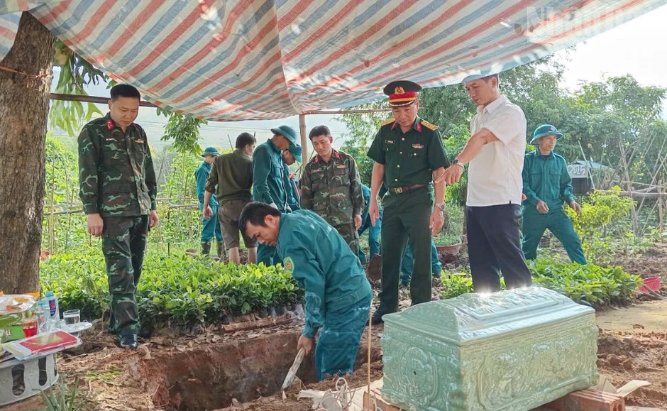 Sơn La quy tập 2 hài cốt liệt sĩ tại xã Chiềng Khoong Sơn La quy tập 2 hài cốt liệt sĩ tại xã Chiềng Khoong