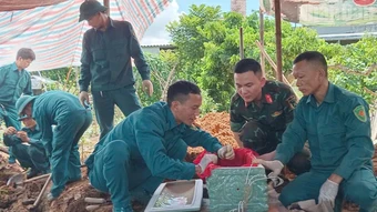 Sơn La quy tập 2 hài cốt liệt sĩ tại xã Chiềng Khoong