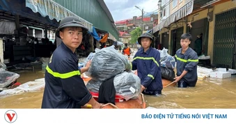 Sông Kỳ Cùng vượt báo động 2, dự báo tiếp tục dâng nhanh