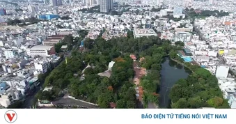 Sóng radar và ảnh điện ghi nhận địa chất bất thường trong Công viên Lê Thị Riêng