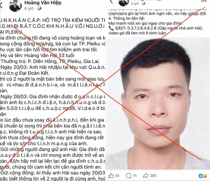 Sự thật phía sau tin “bắt cóc, chích điện đòi 500 triệu” gây sốc ở Gia Lai Sự thật phía sau tin “bắt cóc, chích điện đòi 500 triệu” gây sốc ở Gia Lai