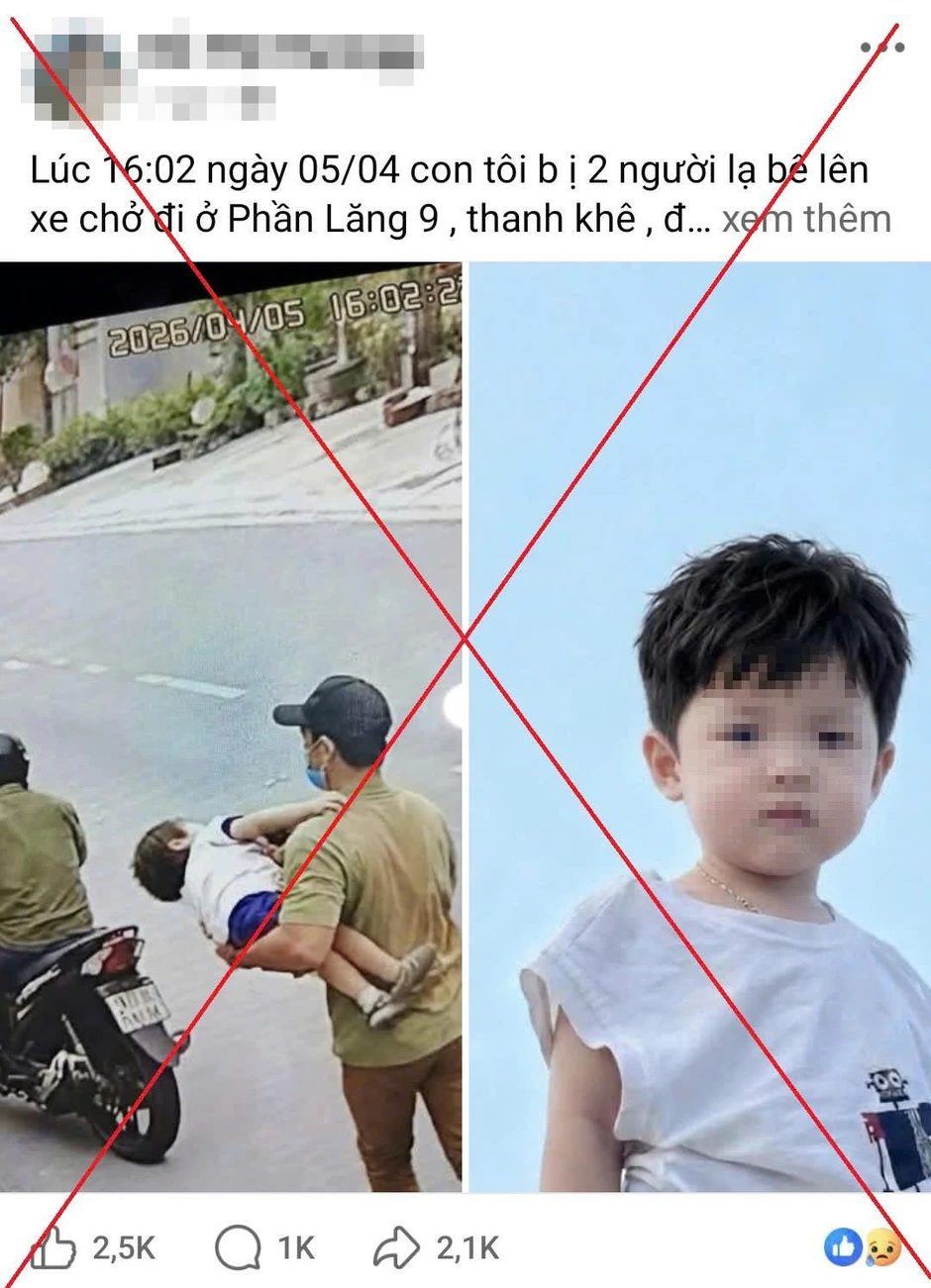 Sự thật vụ bắt cóc trẻ em gây hoang mang ở trung tâm Đà Nẵng Sự thật vụ bắt cóc trẻ em gây hoang mang ở trung tâm Đà Nẵng