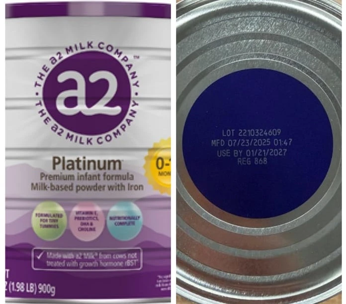 Sữa a2 Platinum Premium bị thu hồi tại Mỹ, Bộ Y tế yêu cầu ngừng kinh doanh Sữa a2 Platinum Premium bị thu hồi tại Mỹ, Bộ Y tế yêu cầu ngừng kinh doanh