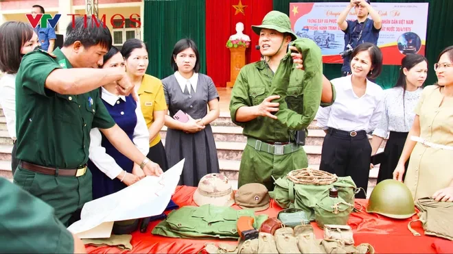 Tái hiện quân trang chiến sĩ giải phóng quân: Điểm nhấn giáo dục lịch sử dịp 30/4
