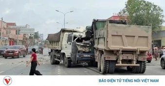 Tài xế tử vong do tai nạn liên hoàn trên Quốc lộ 1A ở Nghệ An