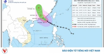 Tâm bão số 2 mạnh cấp 12 cách Hồng Kông (Trung Quốc) khoảng 330km