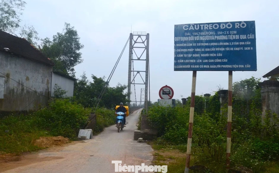 Tạm dừng lưu thông cầu treo ở Nghệ An