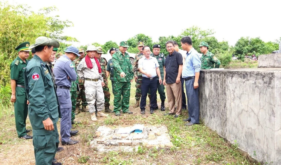 Tăng cường phối hợp giám sát gia cố mốc giới quốc gia Tăng cường phối hợp giám sát gia cố mốc giới quốc gia