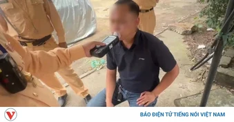 Tăng ga bỏ chạy khi CSGT ra hiệu lệnh dừng, tài xế đầu kéo bị phạt 67 triệu đồng