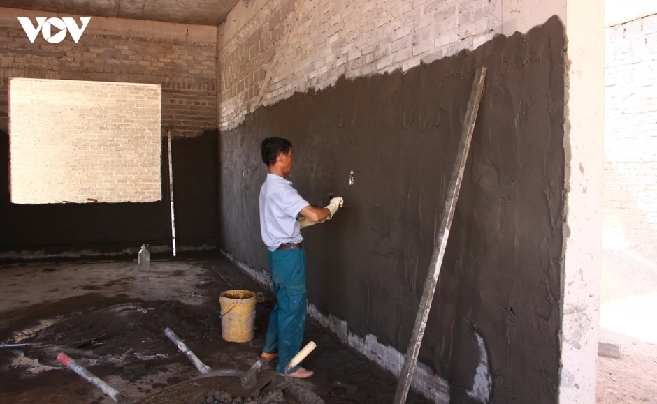 Tăng tốc thi công trường PTDT nội trú liên cấp vùng biên Quảng Trị Tăng tốc thi công trường PTDT nội trú liên cấp vùng biên Quảng Trị