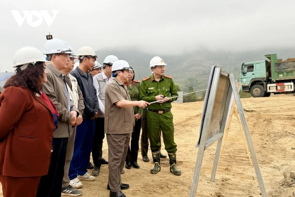 Tăng tốc xây trường nội trú liên cấp nơi biên giới Lai Châu trước mùa mưa