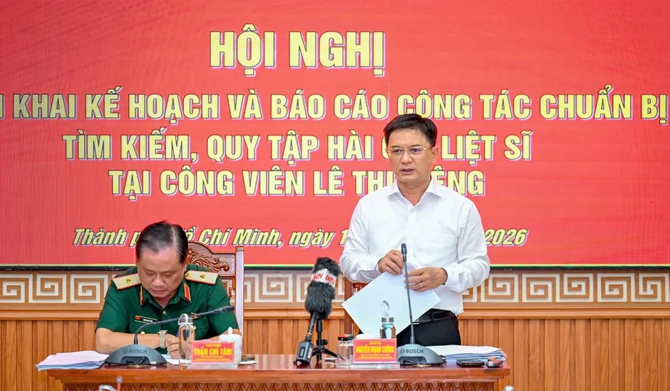 Tập trung chuẩn bị kỹ lưỡng việc tìm kiếm, quy tập hài cốt liệt sĩ tại Công viên Lê Thị Riêng Tập trung chuẩn bị kỹ lưỡng việc tìm kiếm, quy tập hài cốt liệt sĩ tại Công viên Lê Thị Riêng