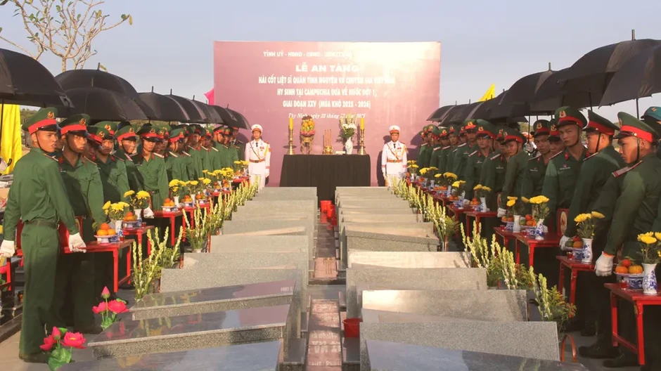 Tây Ninh quy tập, đưa hơn 500 bộ hài cốt liệt sĩ hy sinh ở Campuchia về quê hương Tây Ninh quy tập, đưa hơn 500 bộ hài cốt liệt sĩ hy sinh ở Campuchia về quê hương