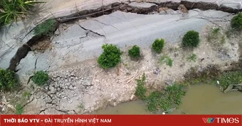 Tây Ninh: Sạt lở bờ kênh, đê bao đe dọa an toàn người dân