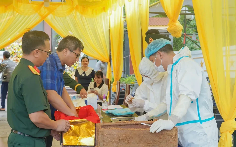 Thái Nguyên: Lấy 43 mẫu hài cốt liệt sĩ chưa rõ thông tin để giám định ADN